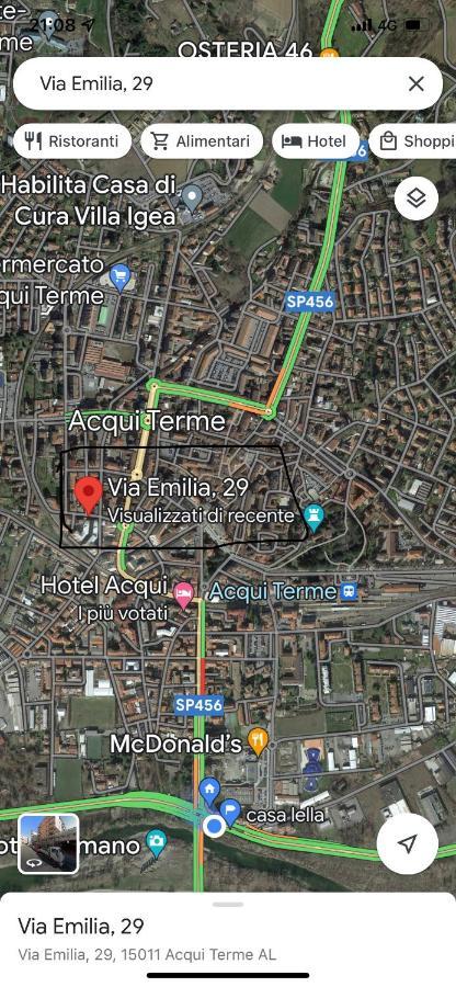 Appartamento Lella Zona Terme Centro E Vicino Habilita-Villa Igea 아키테르메 외부 사진